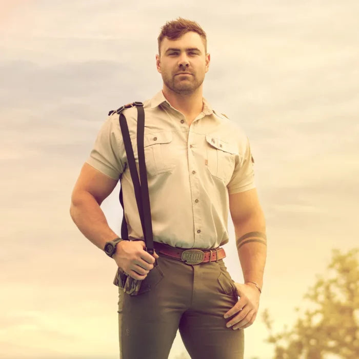 Boerboel Wear - Men’s Kalahari Shirt S/S Stone