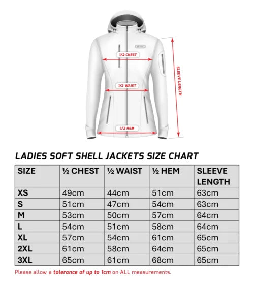 Boerboel Wear - Ladies Soft Shell Jacket Black & Olive