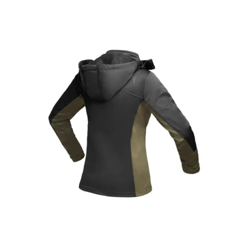 Boerboel Wear - Ladies Soft Shell Jacket Black & Olive