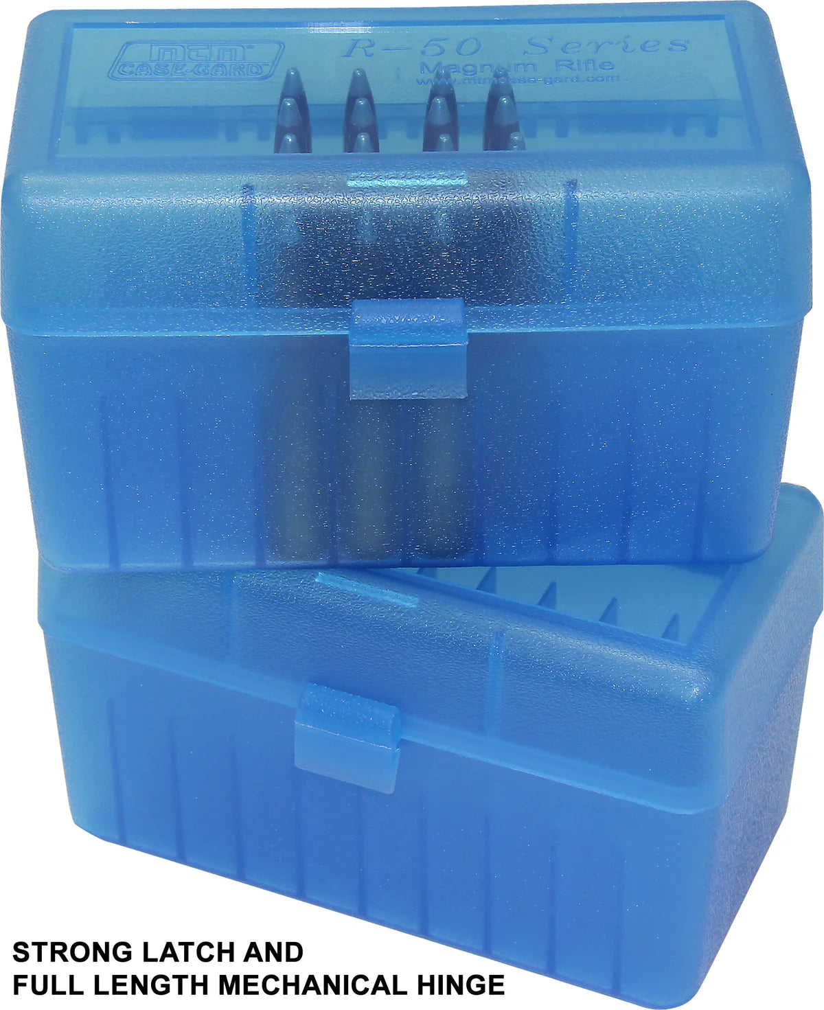 MTM AMMO BOX 50 RD RIFLE FLIP-TOP 260 - 450 NE