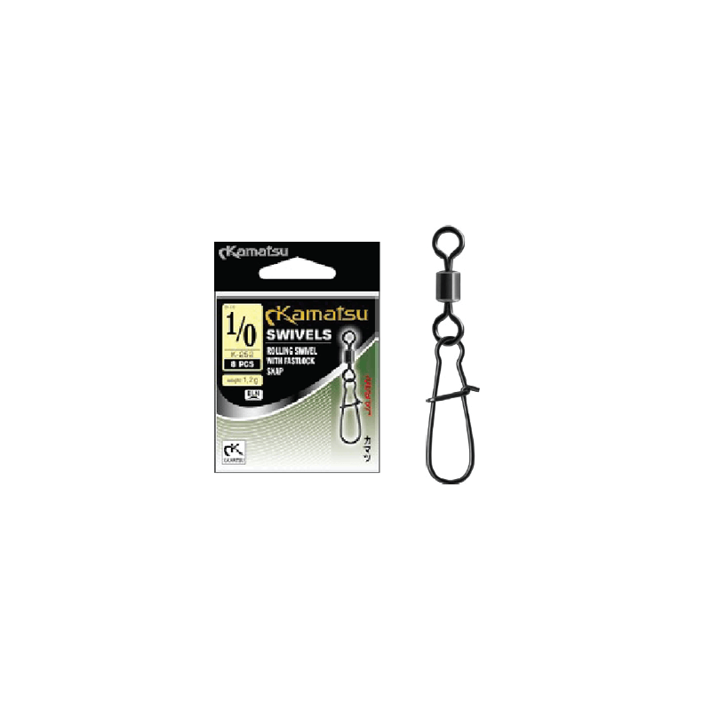 KAMATSU Rolling Swivel with Fastlock Snap (K-252)