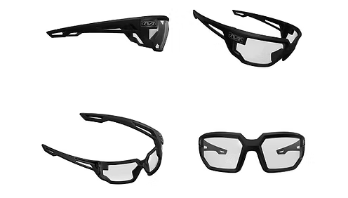 Type X Clear Lens Black Frame - Tactical