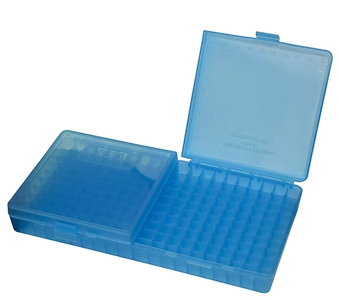 MTM P200-9 9mm / 380 ACP 200 ROUND Flip-Top Ammo Box (Blue)