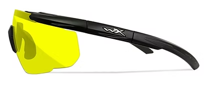 Saber Advanced Yellow Matte Black Frame W/Bag Protective Eyewear