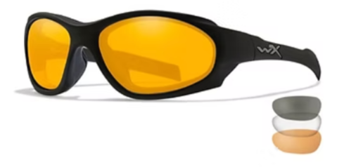 XL-1 Ad Comm Smoke/Clear/Rust Matte Black Frame 3 Lens set Protective Eyewear