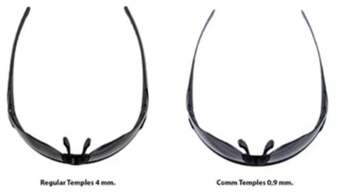 WX Rogue Comm Grey/Clear/Rust Tan Frame 3 Lens set Protective Eyewear