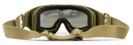 Spear Dual Smoke/Clear/Rust Tan Frame Protective Eyewear
