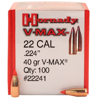 HORNADY .22 Cal .224 40 GR V-MAX® Bullets (100)