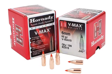 HORNADY 6mm .243 65 GR V-MAX® Bullets (100)