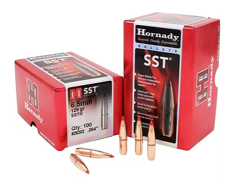HORNADY 6.5mm .264 129 GR SST® Bullets (100)
