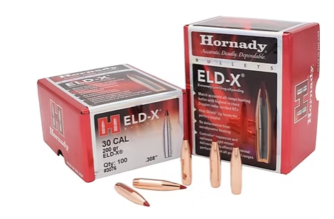 HORNADY 30 Cal .308 200 GR ELD-X® Bullets (100)