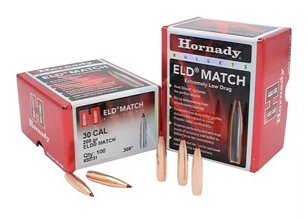 HORNADY 30 Cal .308 208 GR ELD® Match Bullets (100)