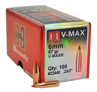 HORNADY 6mm .243 87 GR V-MAX® Bullets (100)
