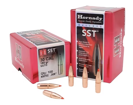 HORNADY 30 Cal .308 180 GR SST® Bullets (100)
