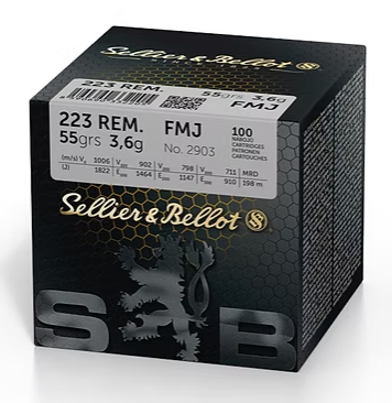 Sellier & Bellot 223 REM. FMJ 55 GR (100)