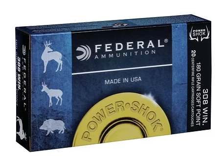 FEDERAL Power-Shok Rifle 308 Win 180 GR (20)