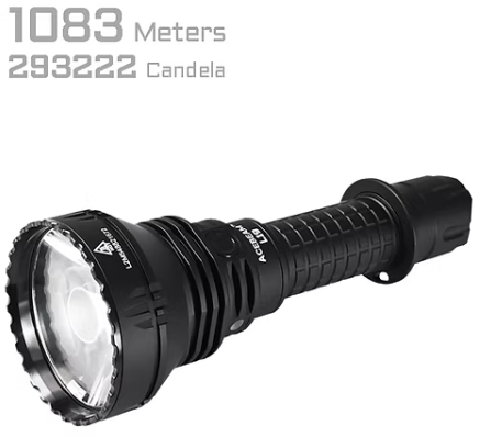 AceBeam L19 2.0 Long Range Flashlight 2200 lumens (Black)