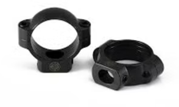 Lynx Low Scope Rings For Stud Bases - 30mm, Matte Black