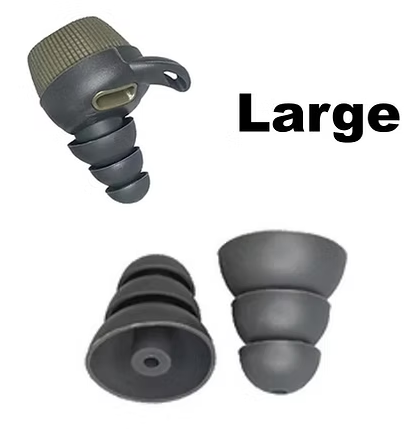 Earmor Replacement Silicone Earplugs for M20 (Large)