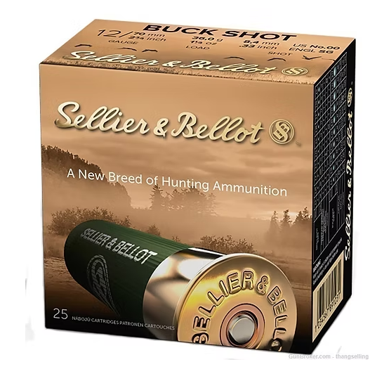 S&B BUCK SHOT 12GA 8,43MM SG