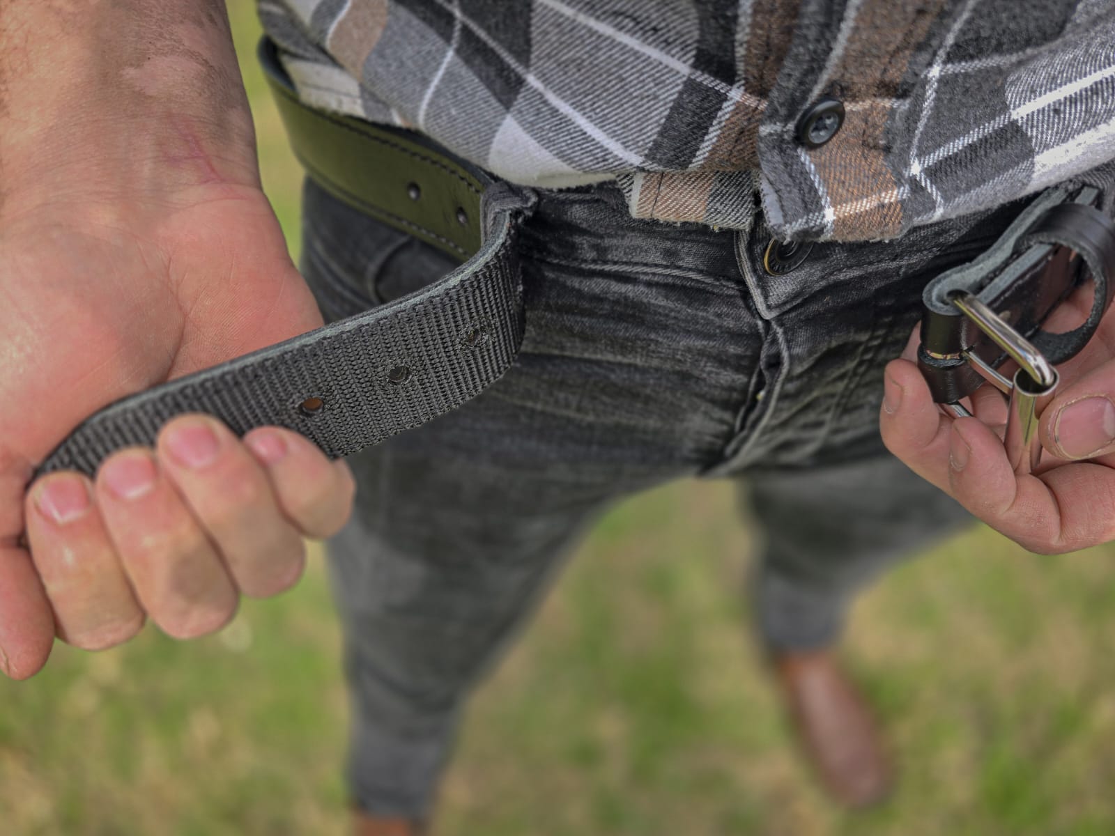 EL PASO LEATHER EDC COMBAT BELT - BLACK