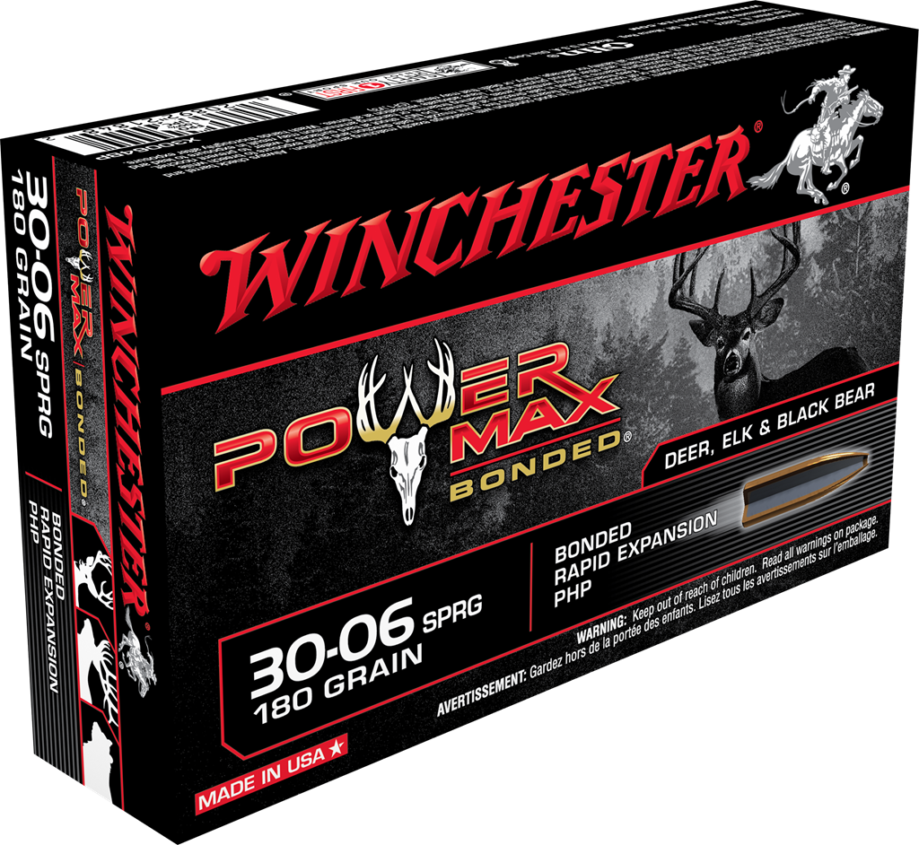 WINCHESTER AMMO 30-06 SPR 180 GR P/MAX BONDED (20)
