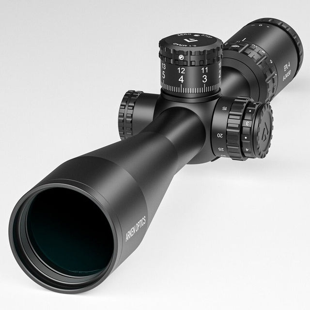 Arken Optics EPL4 6-24×50 FFP MIL VHR Illuminated Reticle with Zero Stop – 30mm Tube