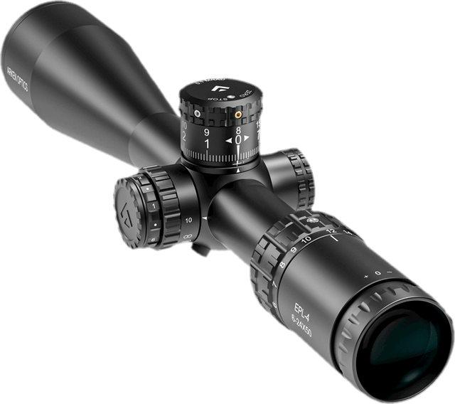 Arken Optics EPL4 6-24×50 FFP MIL VHR Illuminated Reticle with Zero Stop – 30mm Tube