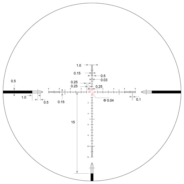 Arken Optics EPL4 6-24×50 FFP MIL VHR Illuminated Reticle with Zero Stop – 30mm Tube