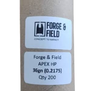 Forge & Field Apex HP .2175 38gr Boat Tail 200PCS