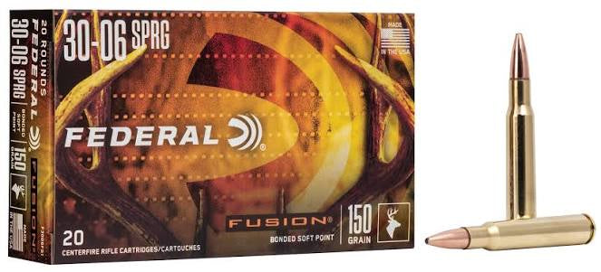FEDERAL Fusion Rifle 30-06 SPR 150GR (20)