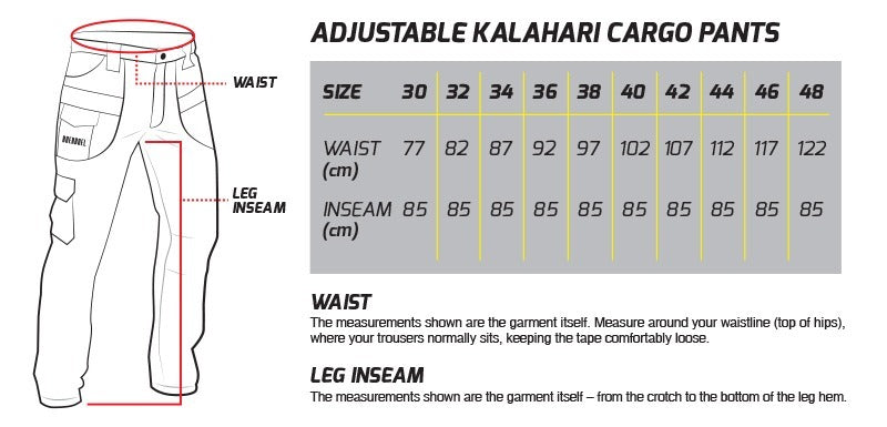 Boerboel Wear - Men’s Adjustable Kalahari Cargo Pants – Military