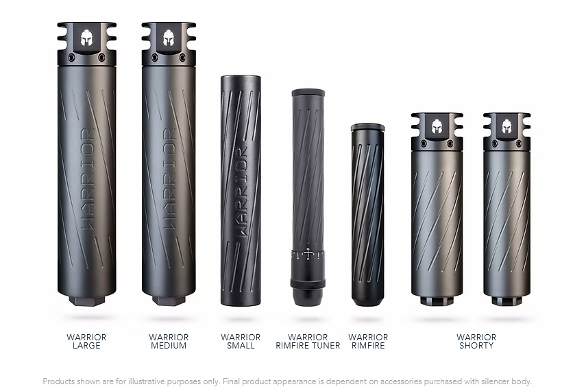 Warrior Suppressor Long Body Large 30cal (Body only/No insert)